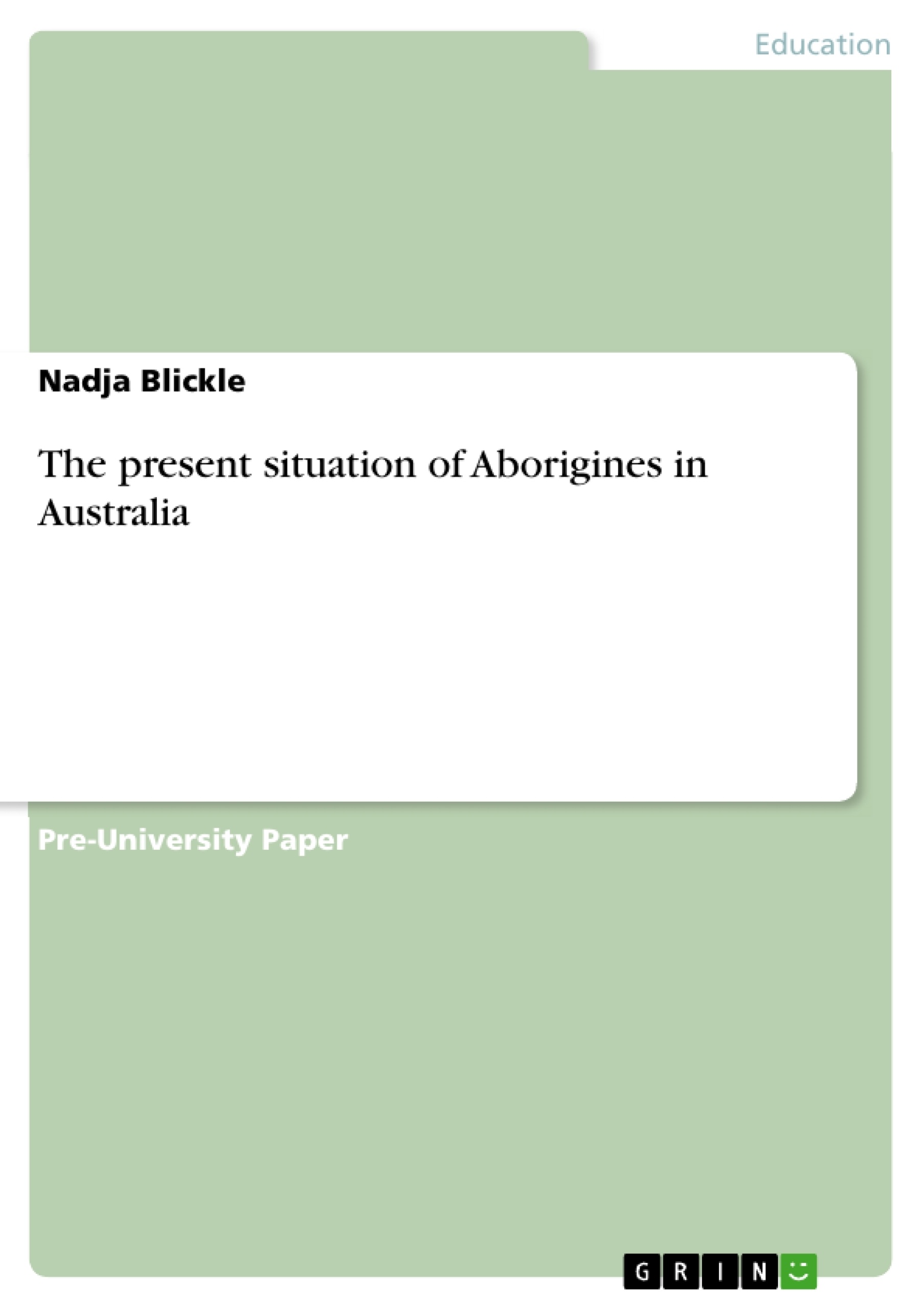 Aboriginal essay example