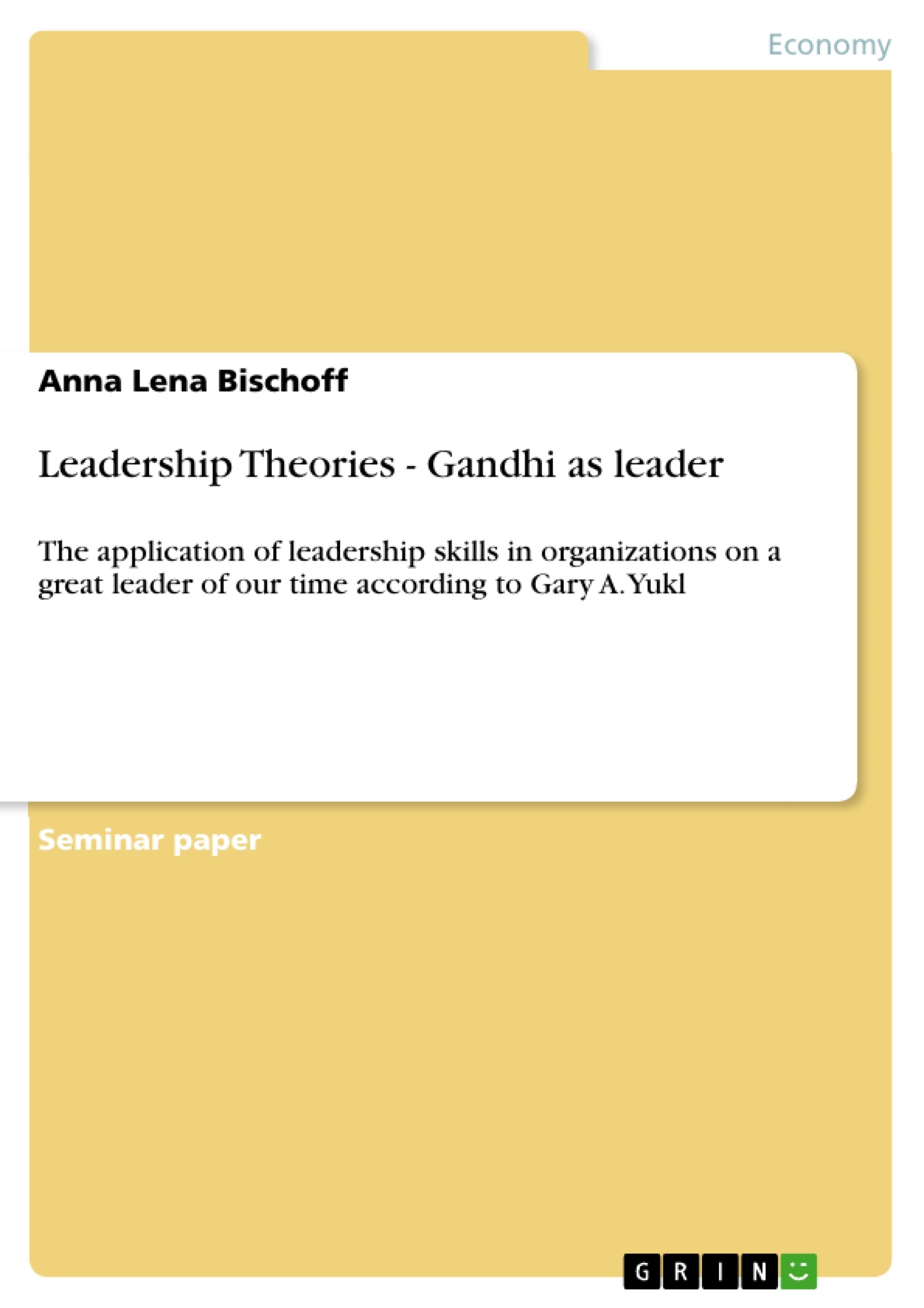 Essay on gandhi leadership