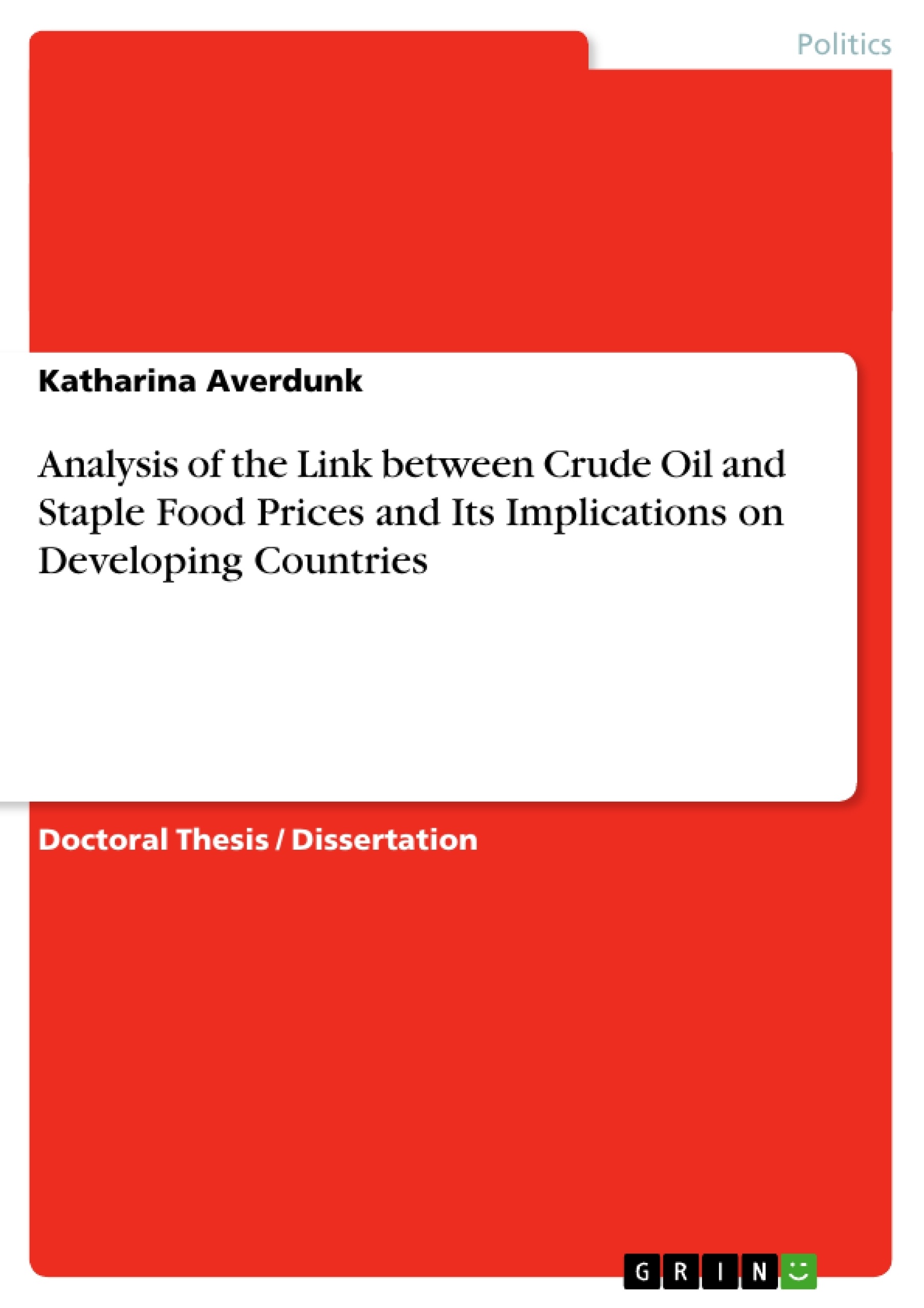 Thesis on food inflation