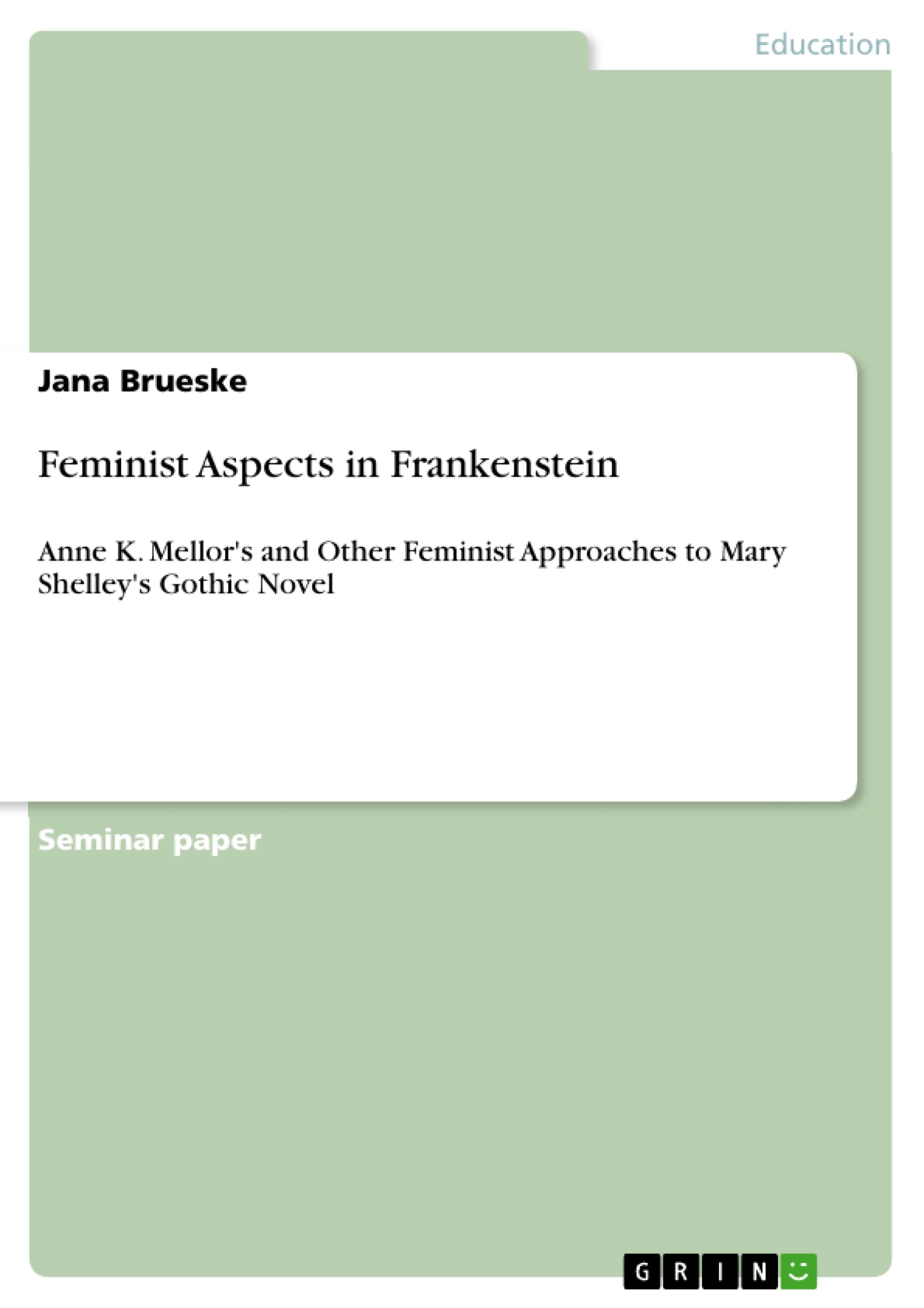 Frankenstein literary analysis paper topic