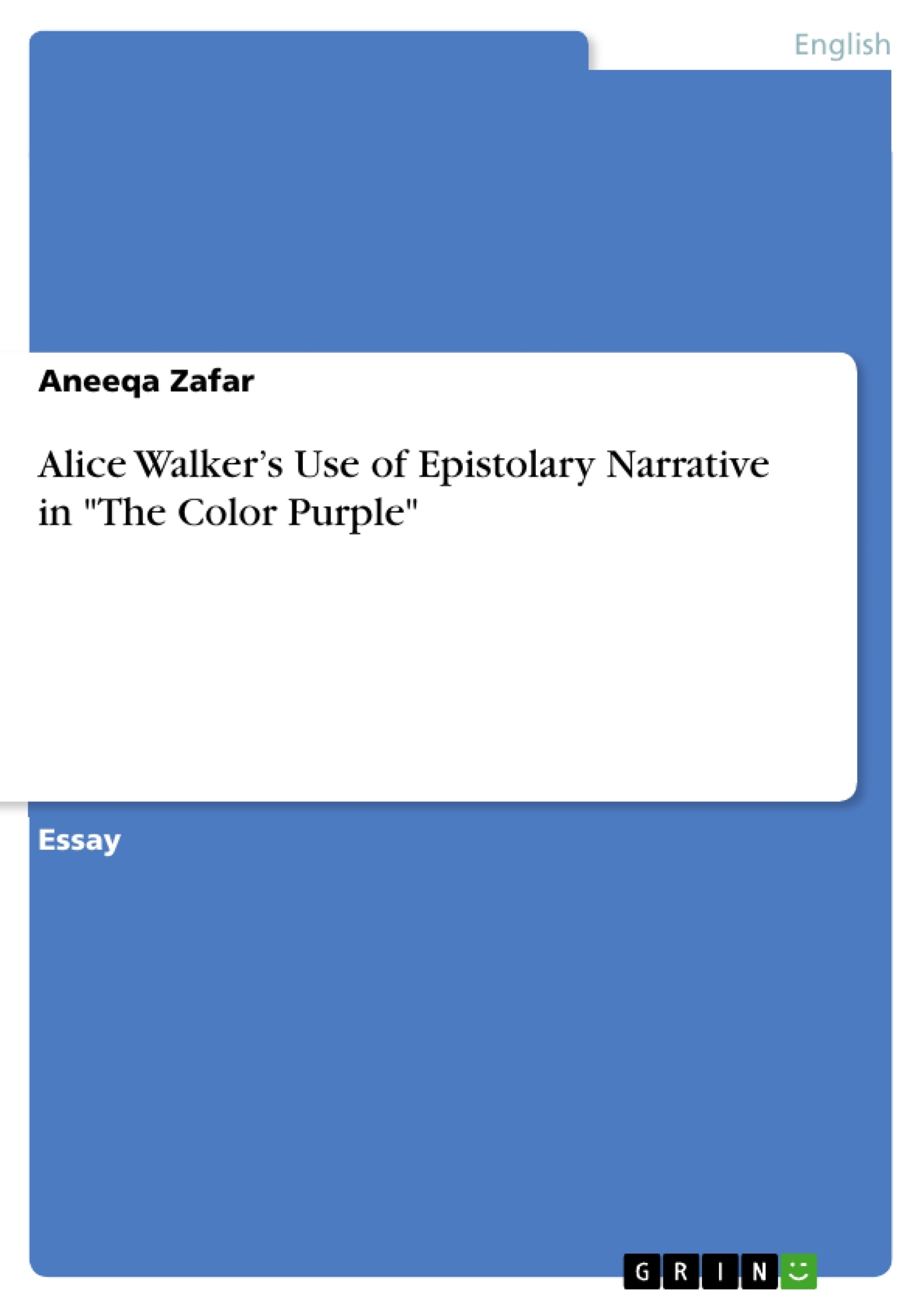 The color purple essay ideas