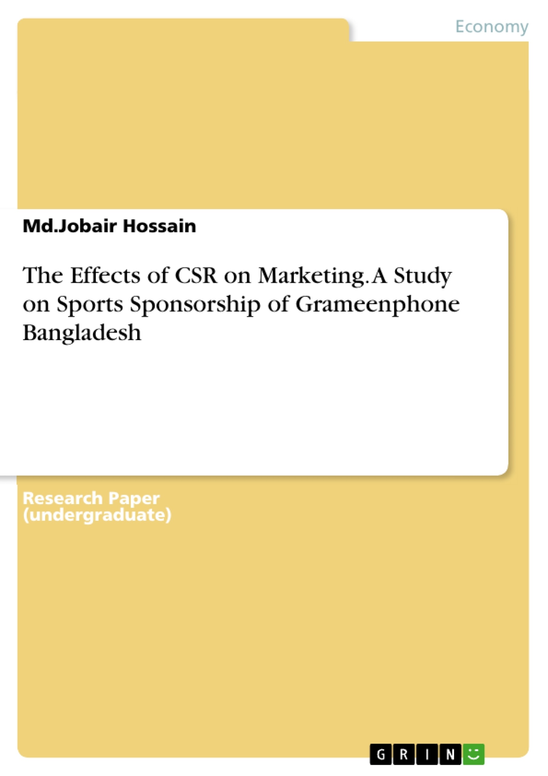 Sponsorship consumer thesis dissertations