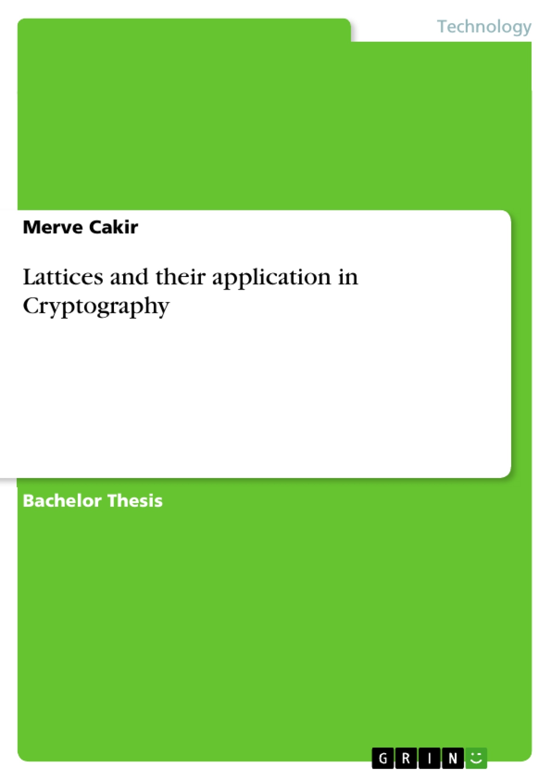 Latest thesis on cryptography