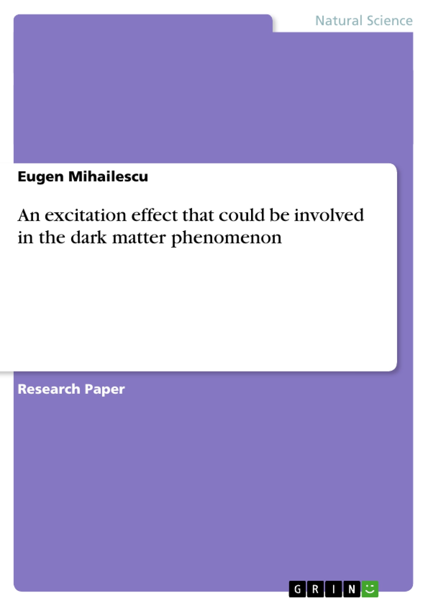 bachelor thesis dark matter