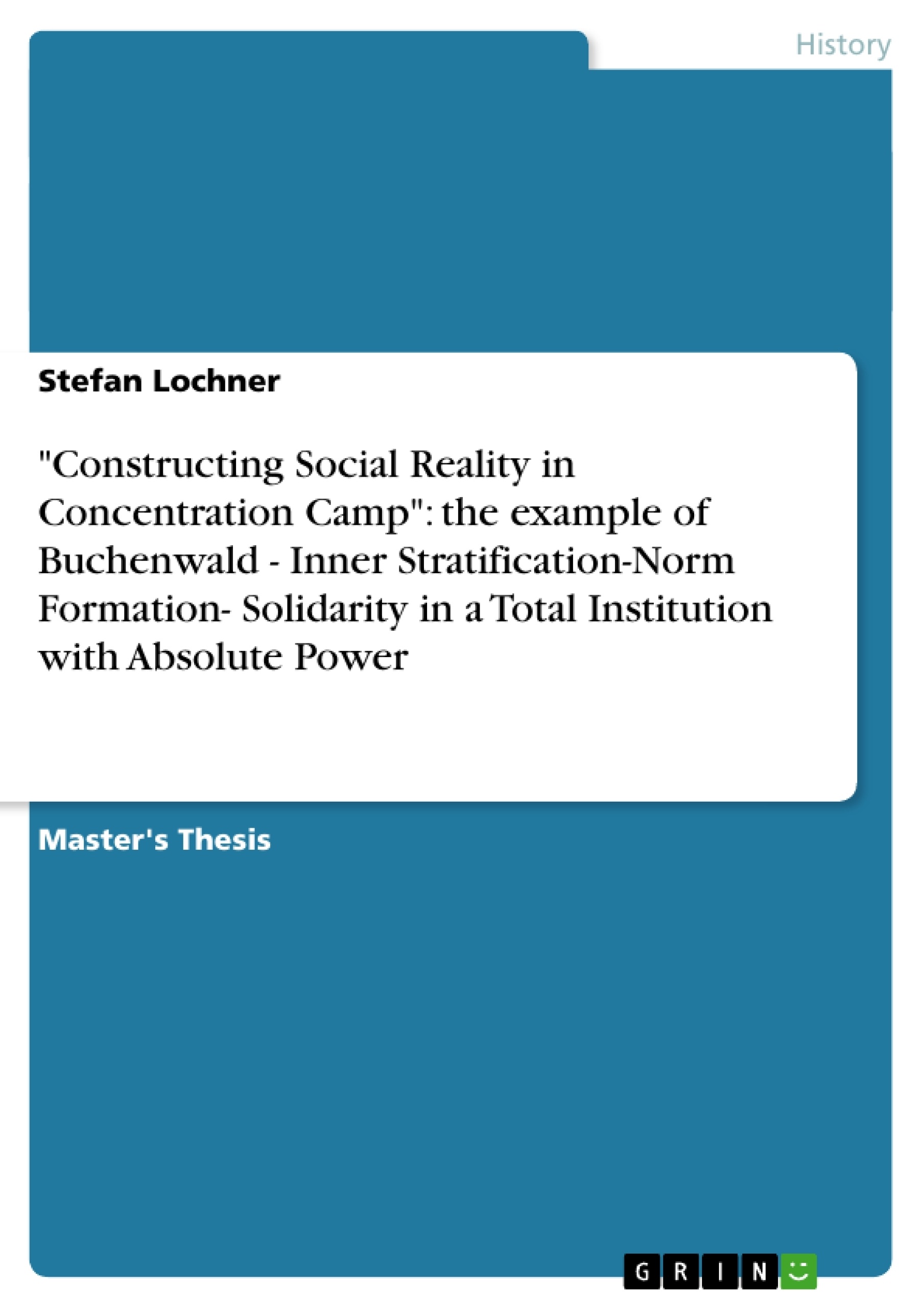 Thesis concentration camps