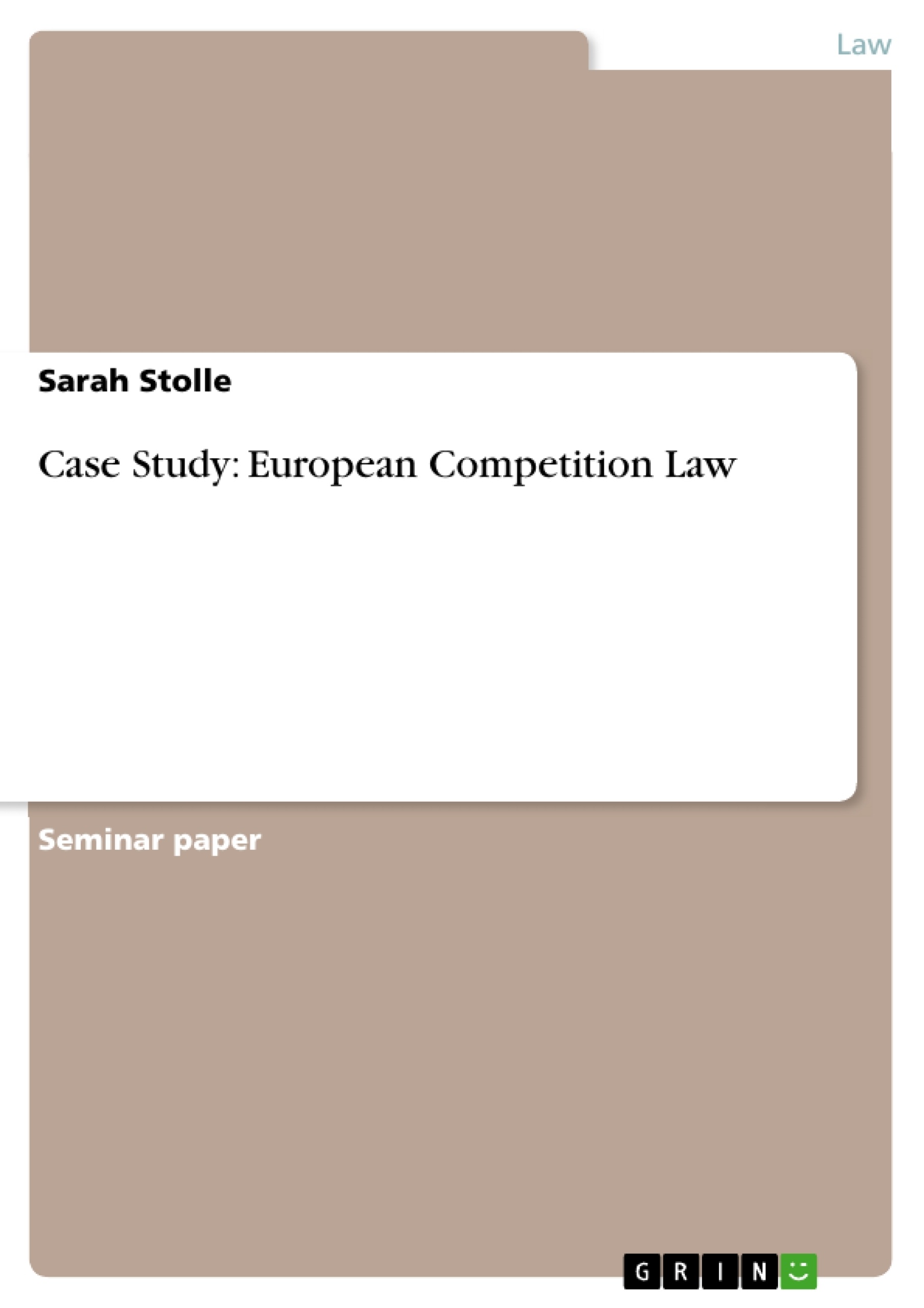 Master thesis european competition law