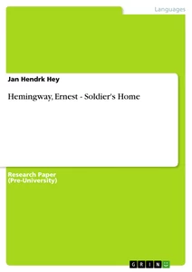 Cheap write my essay soldiers home by ernest hemingway