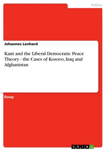 Democratic peace thesis kant