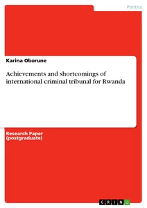 Rwandan genocide research paper