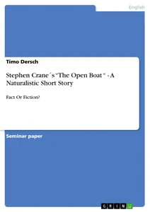 The Open Boat Essay