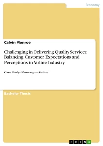 Airline service quality dissertation