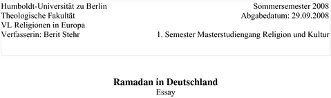 ramadan in deutschland
 on Ramadan in Deutschland